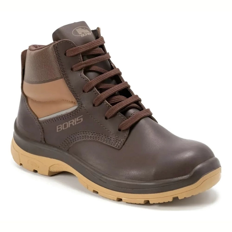 Botin 3303 BORIS Puntera de Acero Marron